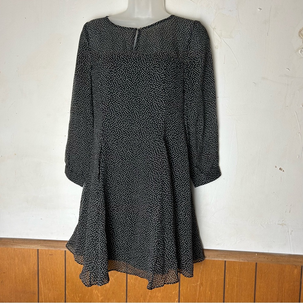 J crew short dress black and white